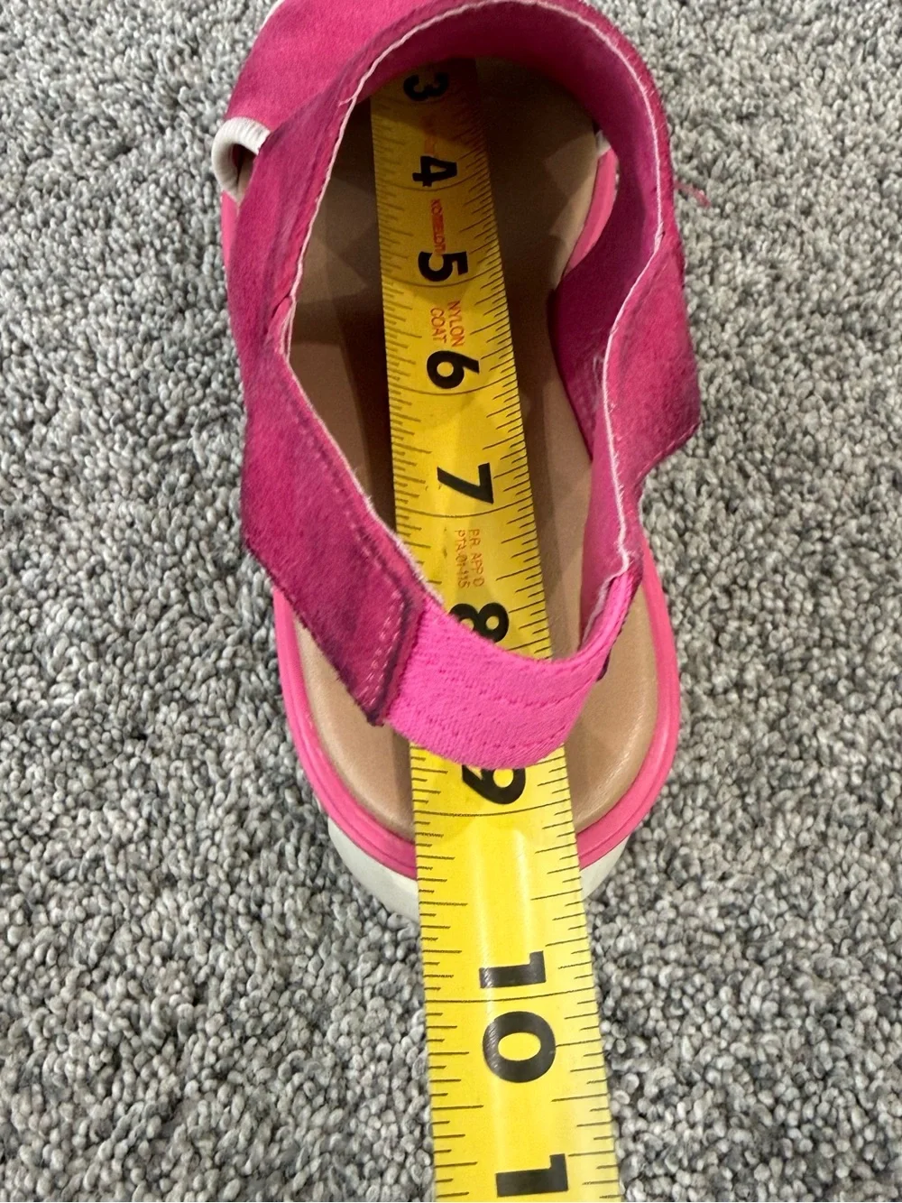 Sorel Pink Suede Wedge Platform Slide Sling backs Open Toe Women’s US 6.5 - Picture 11 of 12